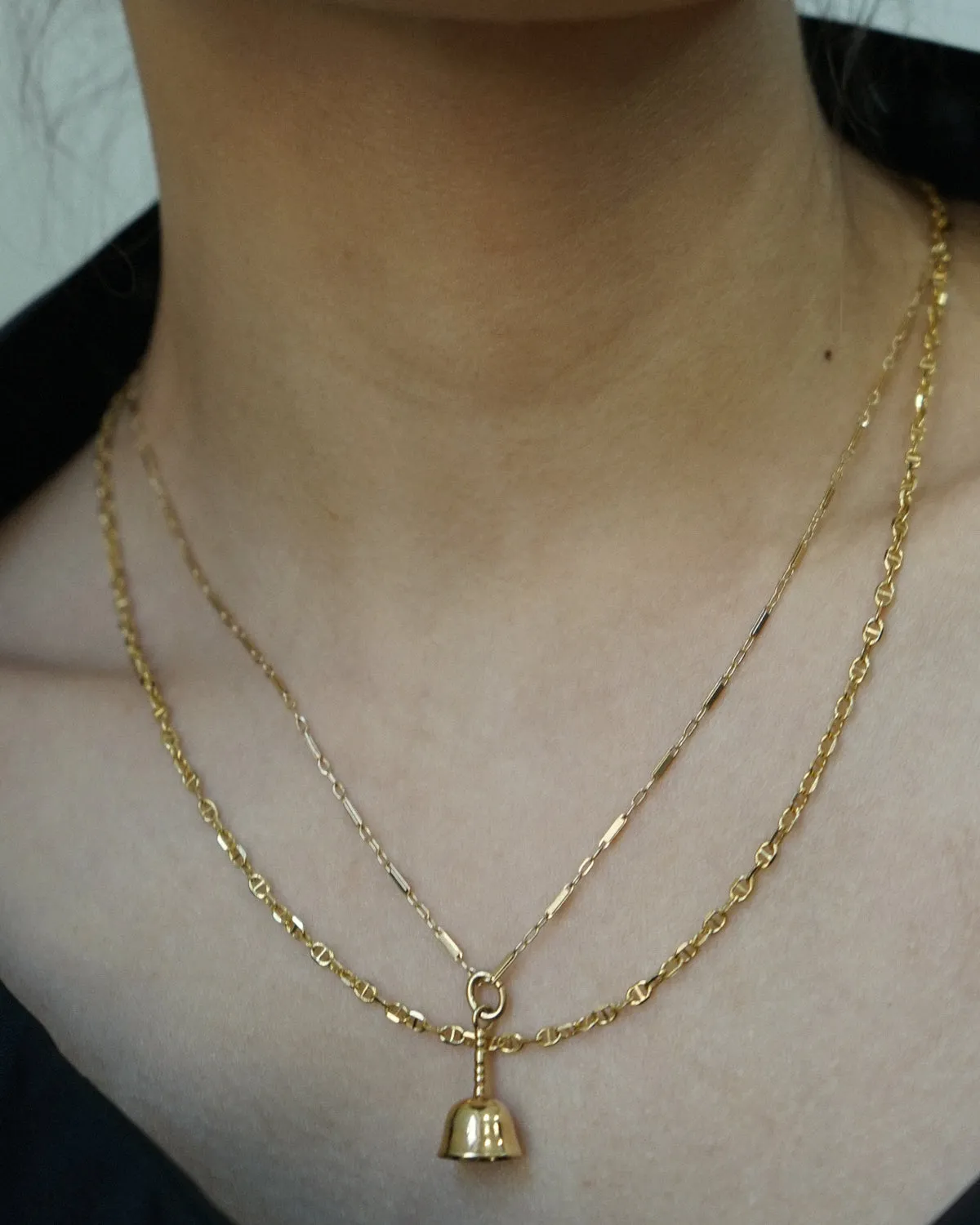 14K Gold Bell Charm