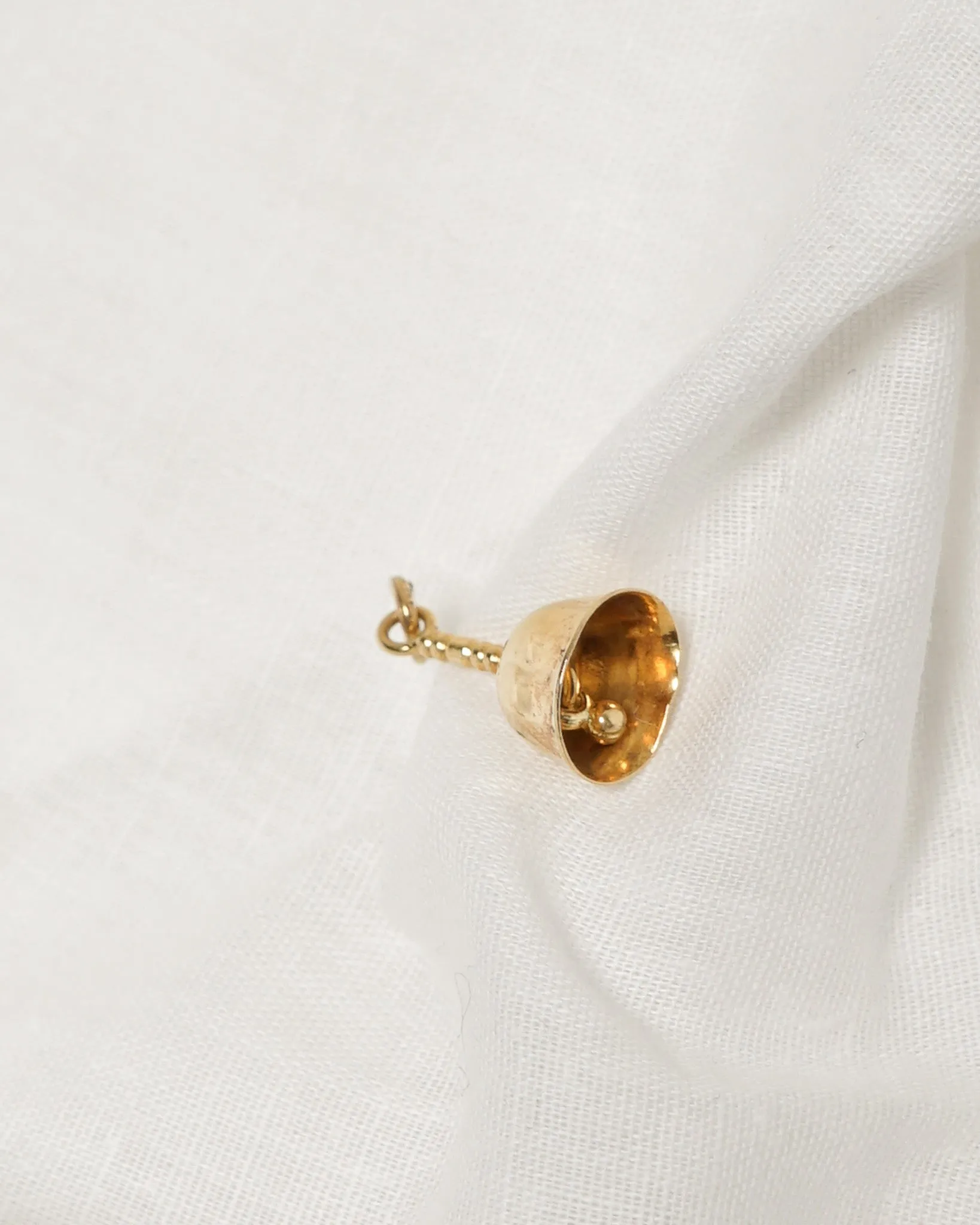 14K Gold Bell Charm