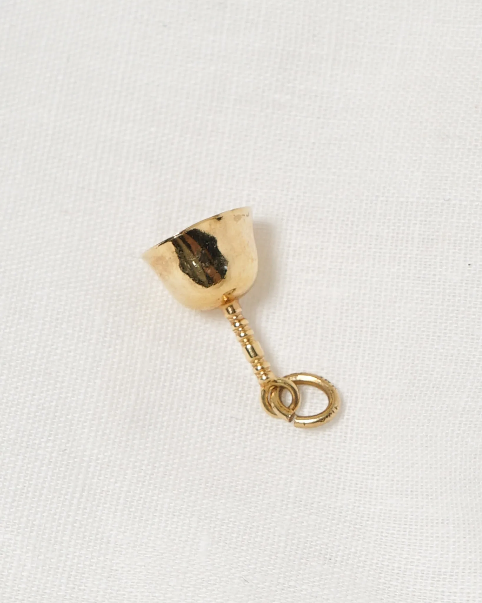 14K Gold Bell Charm