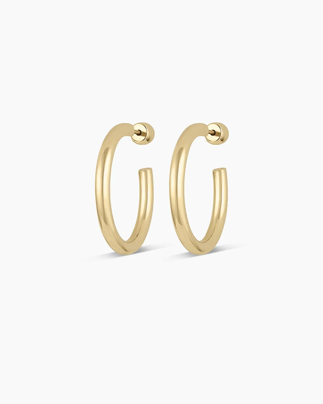14k Gold Carter Hoops