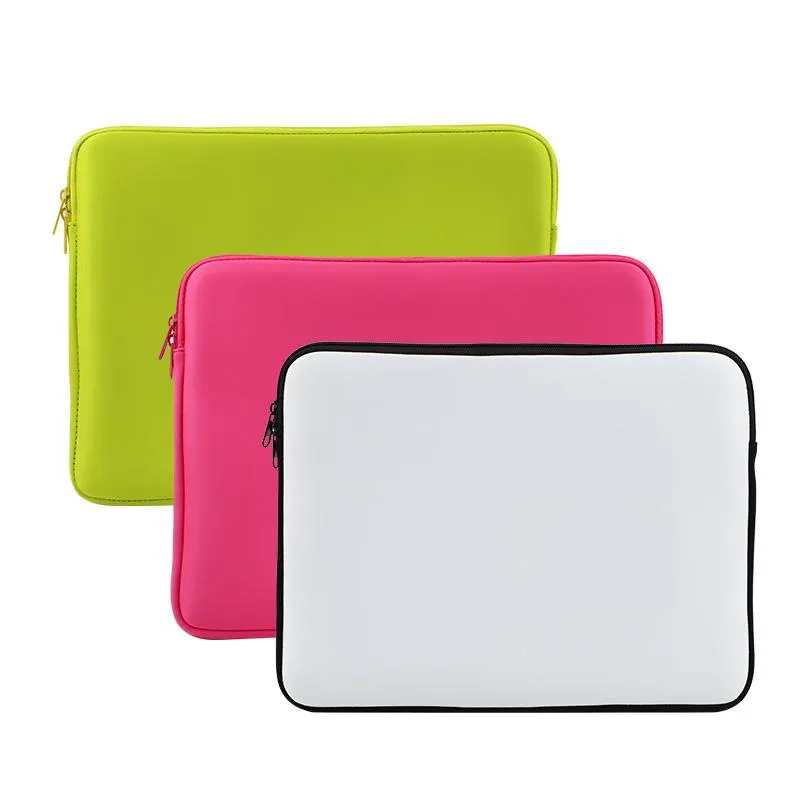 14" Neoprene Laptop Sleeve Neon Green