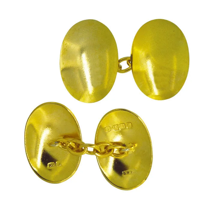 18ct Vintage Gold Cuff Links