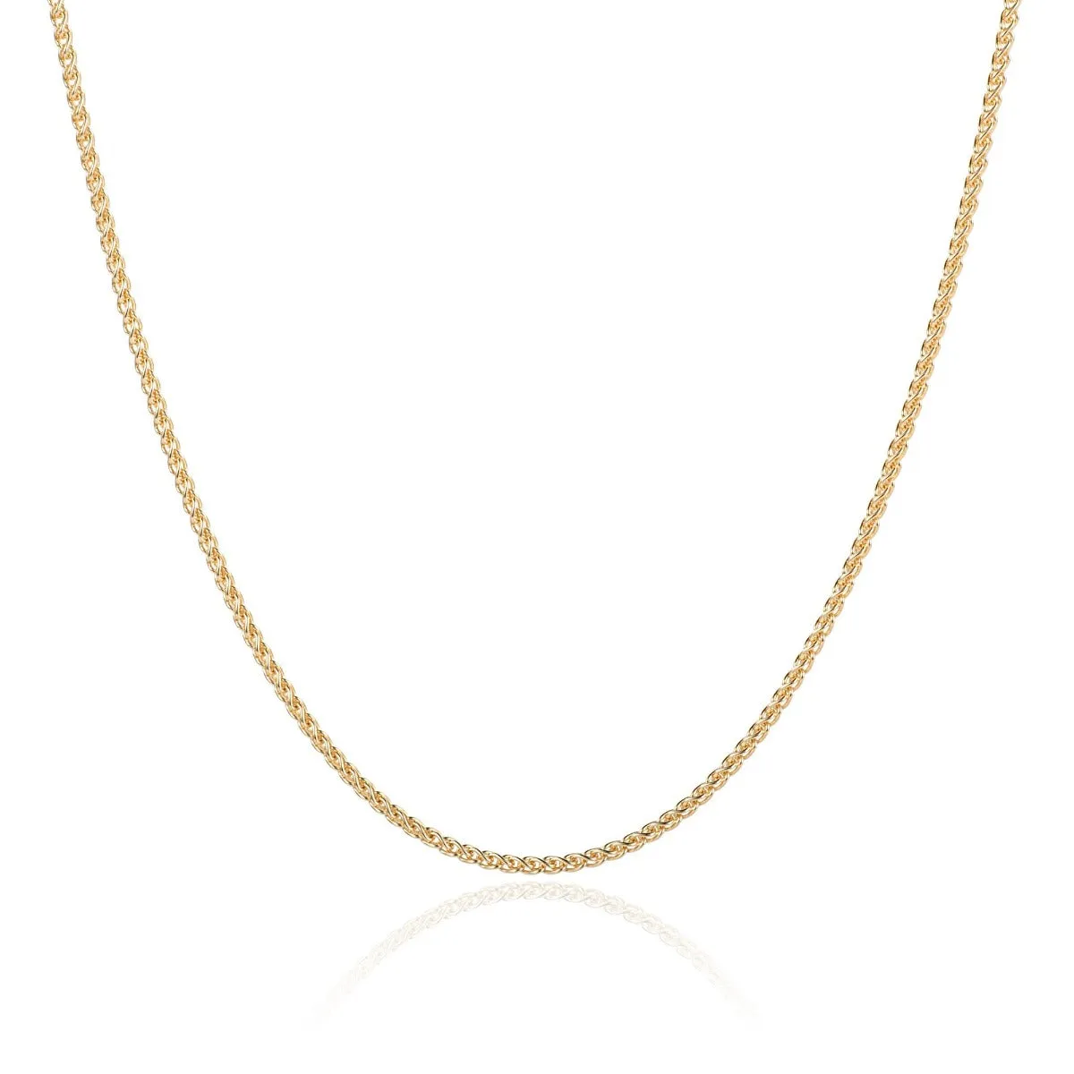 18ct Yellow Gold 16" Wheat Chain N0704100