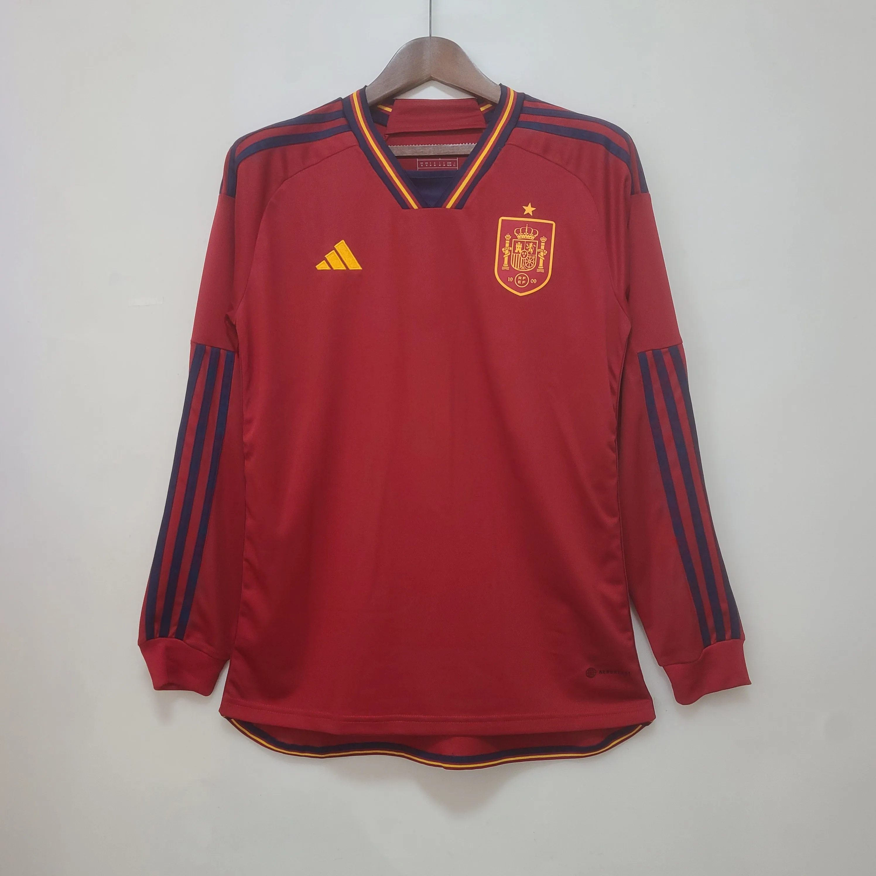 2022 Long Sleeve Spain Home S-XXL