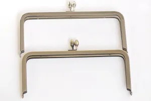 20cm Purse Frame Vintage Flower Kisslock Brushed Brass Bag Hanger With Screws 20cm x 8.5cm  ( 8" x 3 1/2") Bronze And Silver Color Available