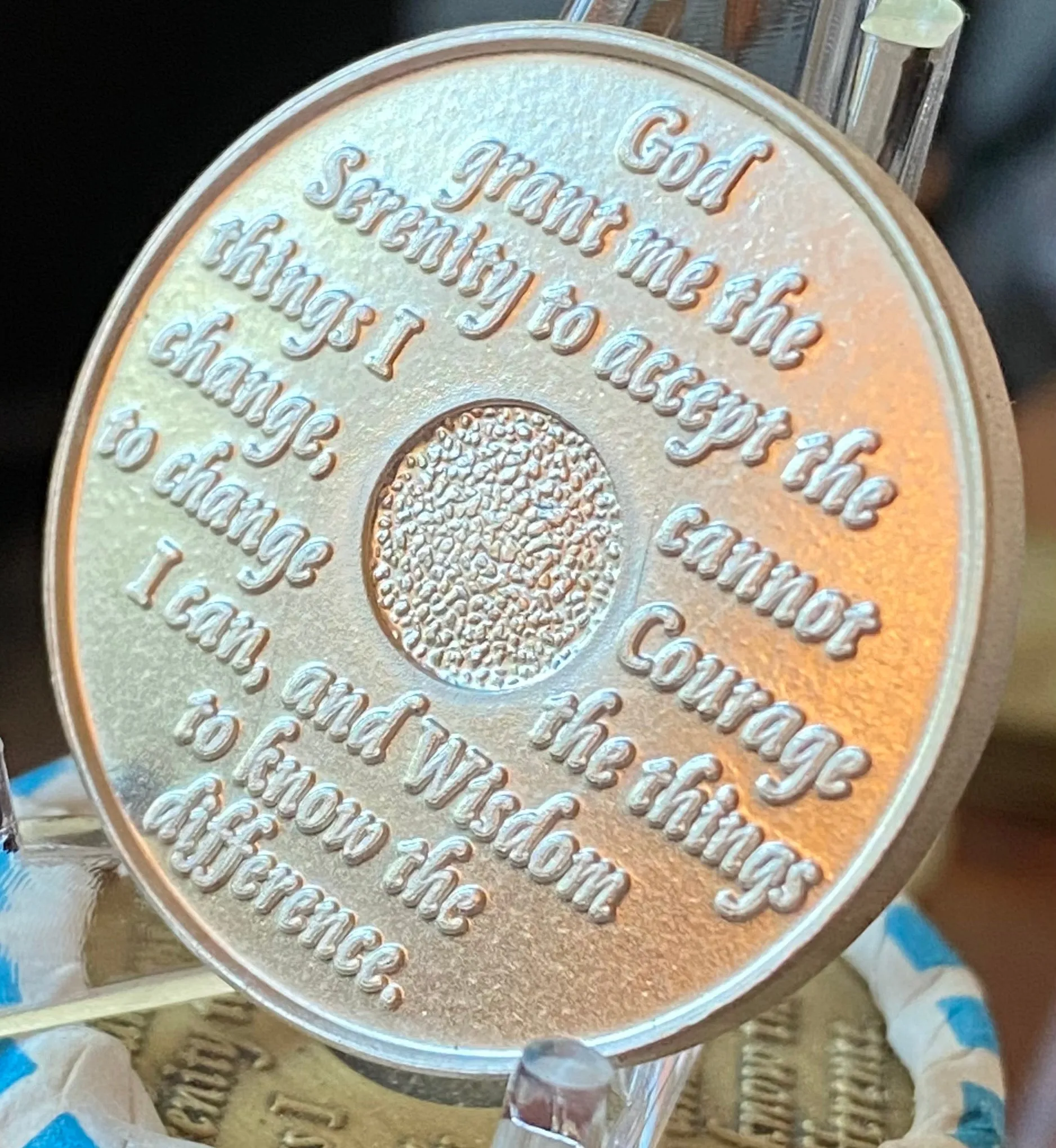 27 Year AA Medallion .999 Fine Silver Sobriety Chip .5oz