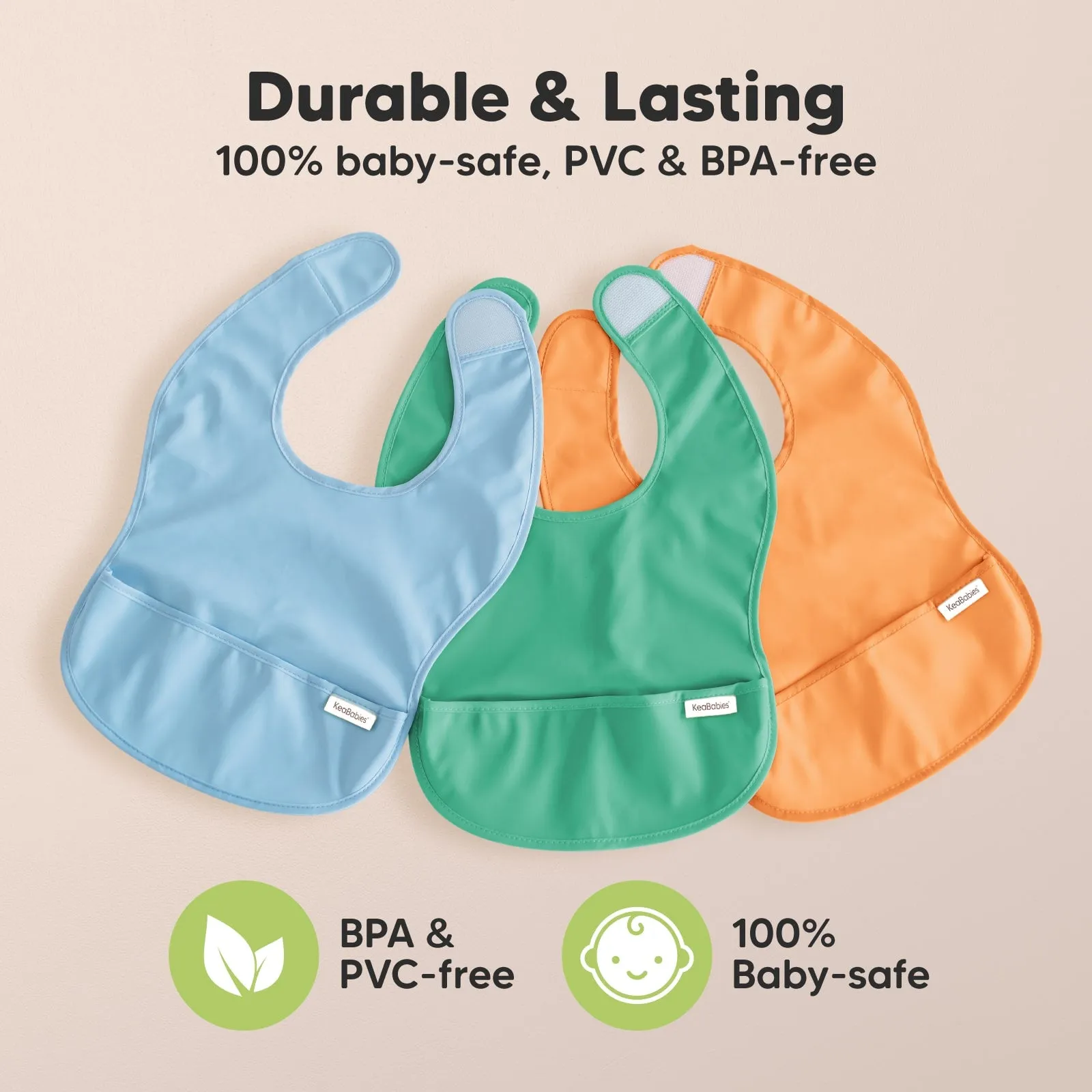3-Pack Presto Waterproof Bibs (Slate)