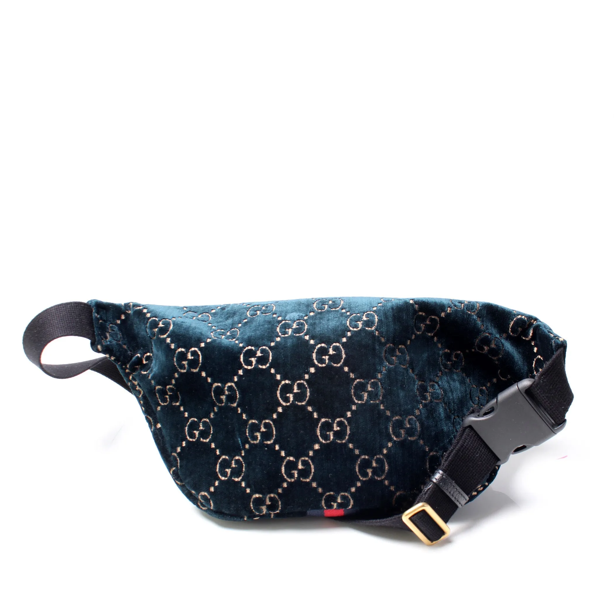 574968 Velvet Web Waist Bag