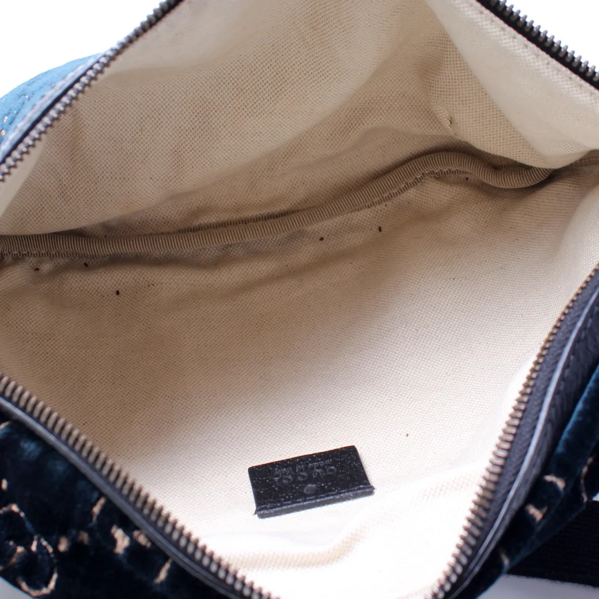 574968 Velvet Web Waist Bag
