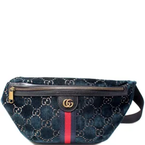 574968 Velvet Web Waist Bag
