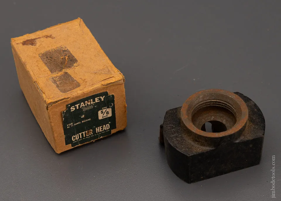 5/8 Inch STANLEY Cutter Head for Dowelling Machine Mint in Box - 105569