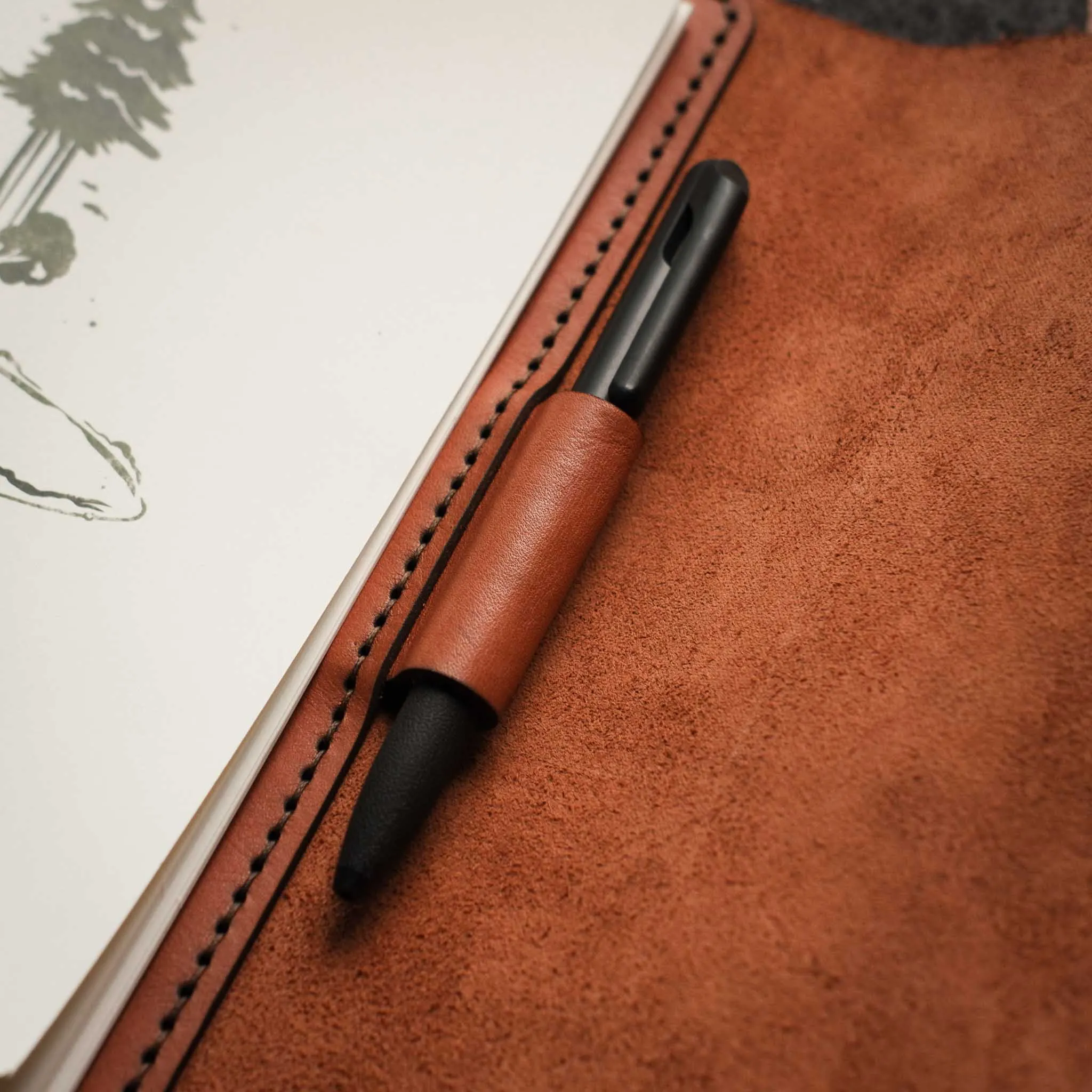 A5 Leather Notebook Cover - Minimalist Range
