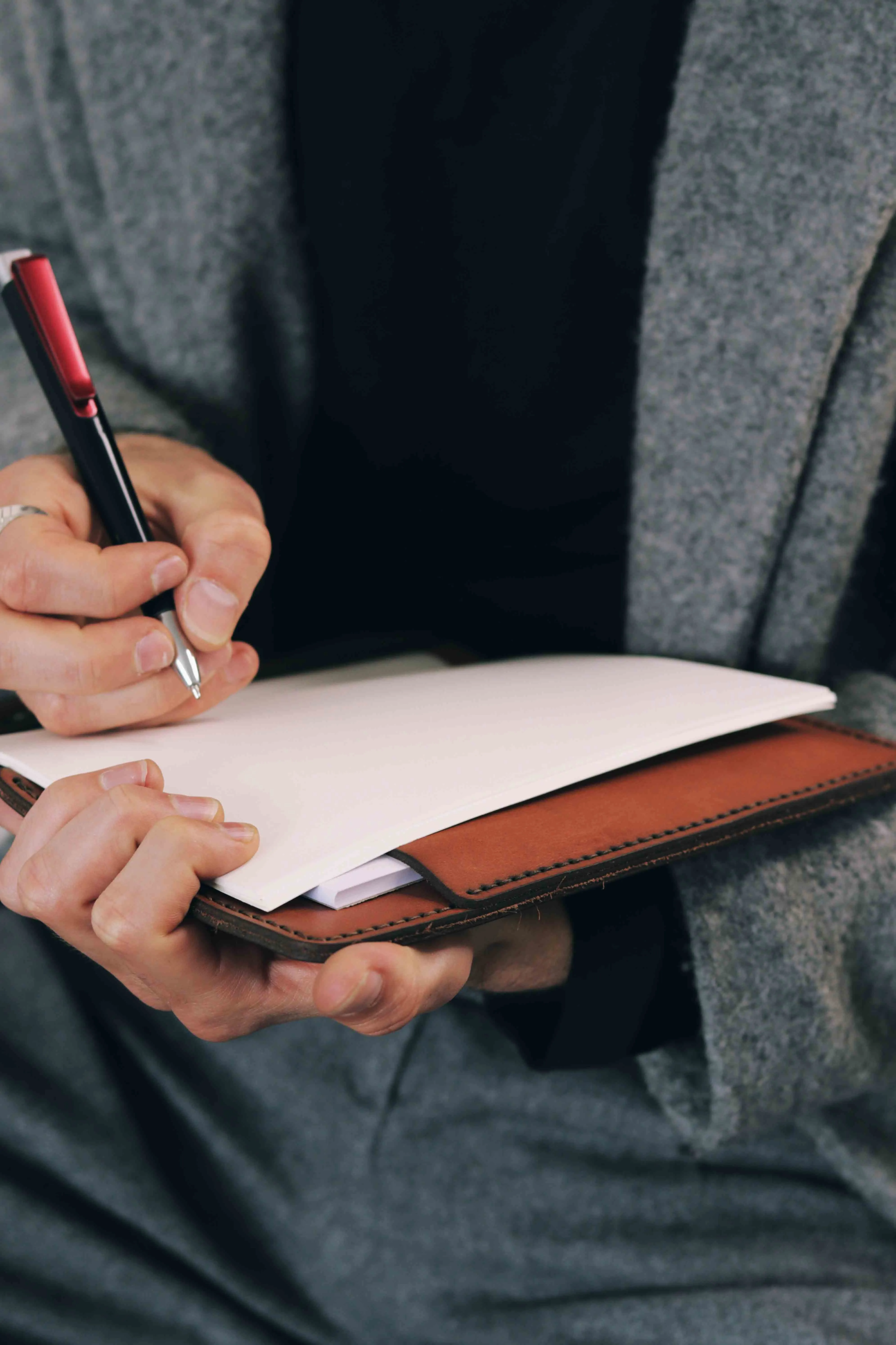 A5 Leather Notebook Cover - Minimalist Range