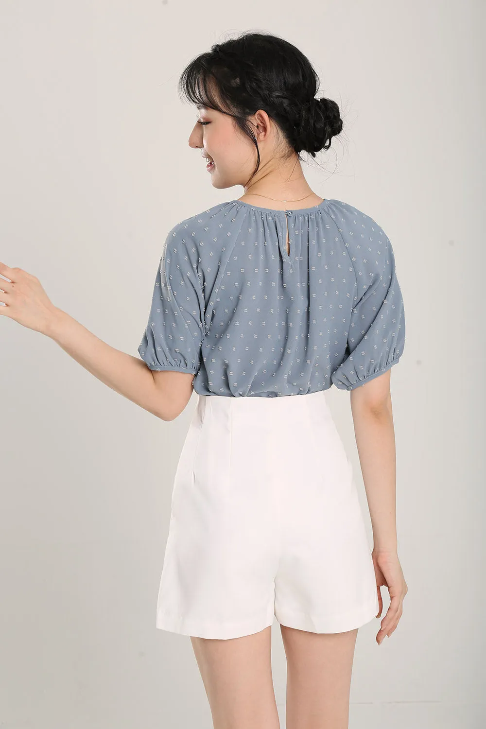 Allegra Top in Slate Blue