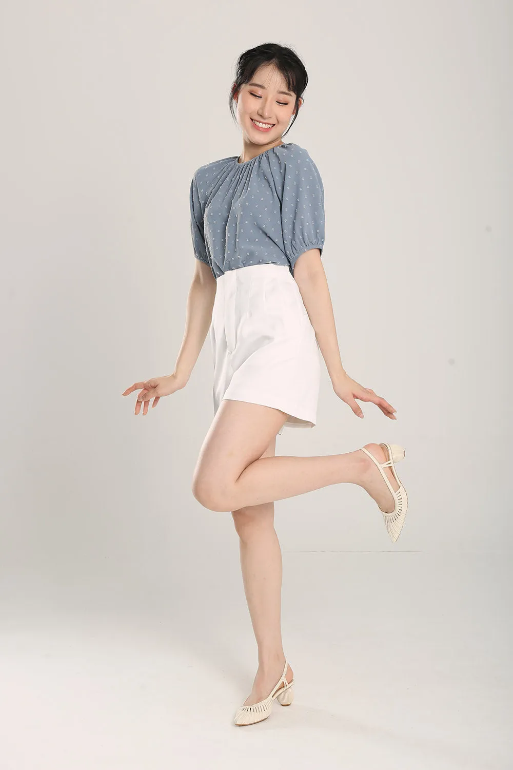 Allegra Top in Slate Blue