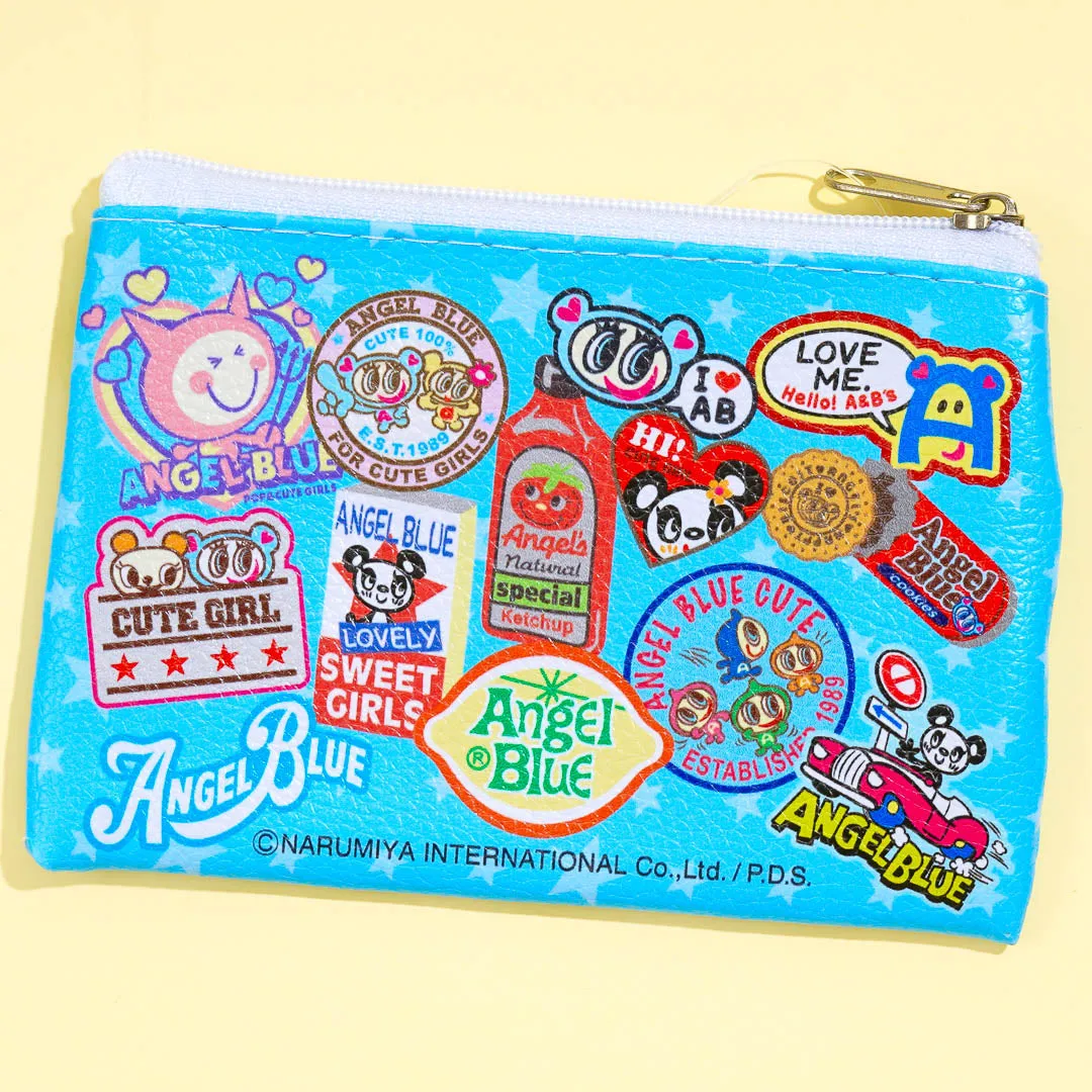Angel Blue Retro Coin Purse