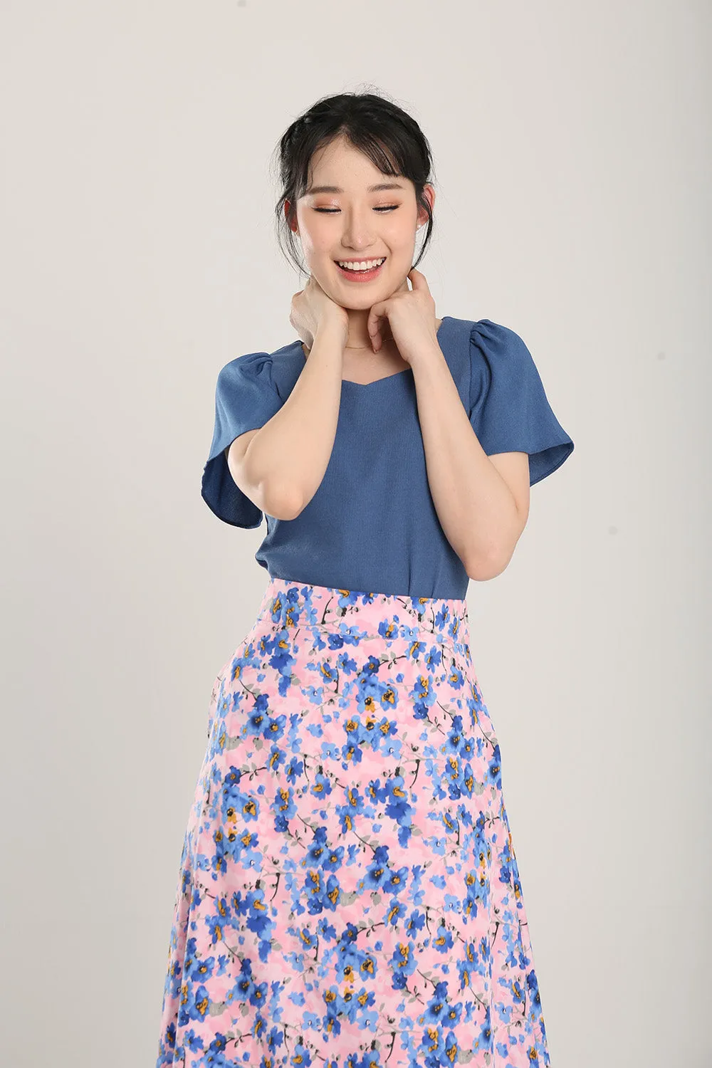 Anitra Top in Yale Blue