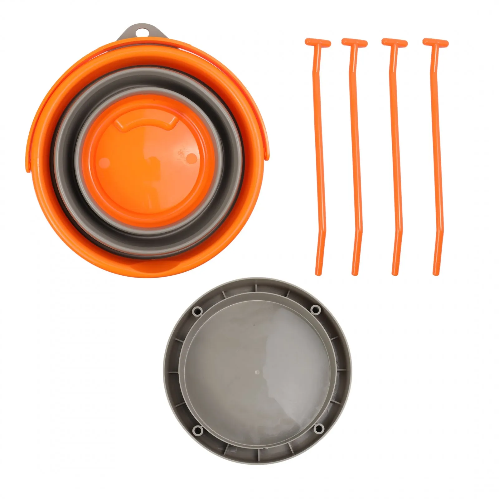 ASR Outdoor 10L Collapsible Bucket and Stand Gold Prospecting Equipment, 6pc