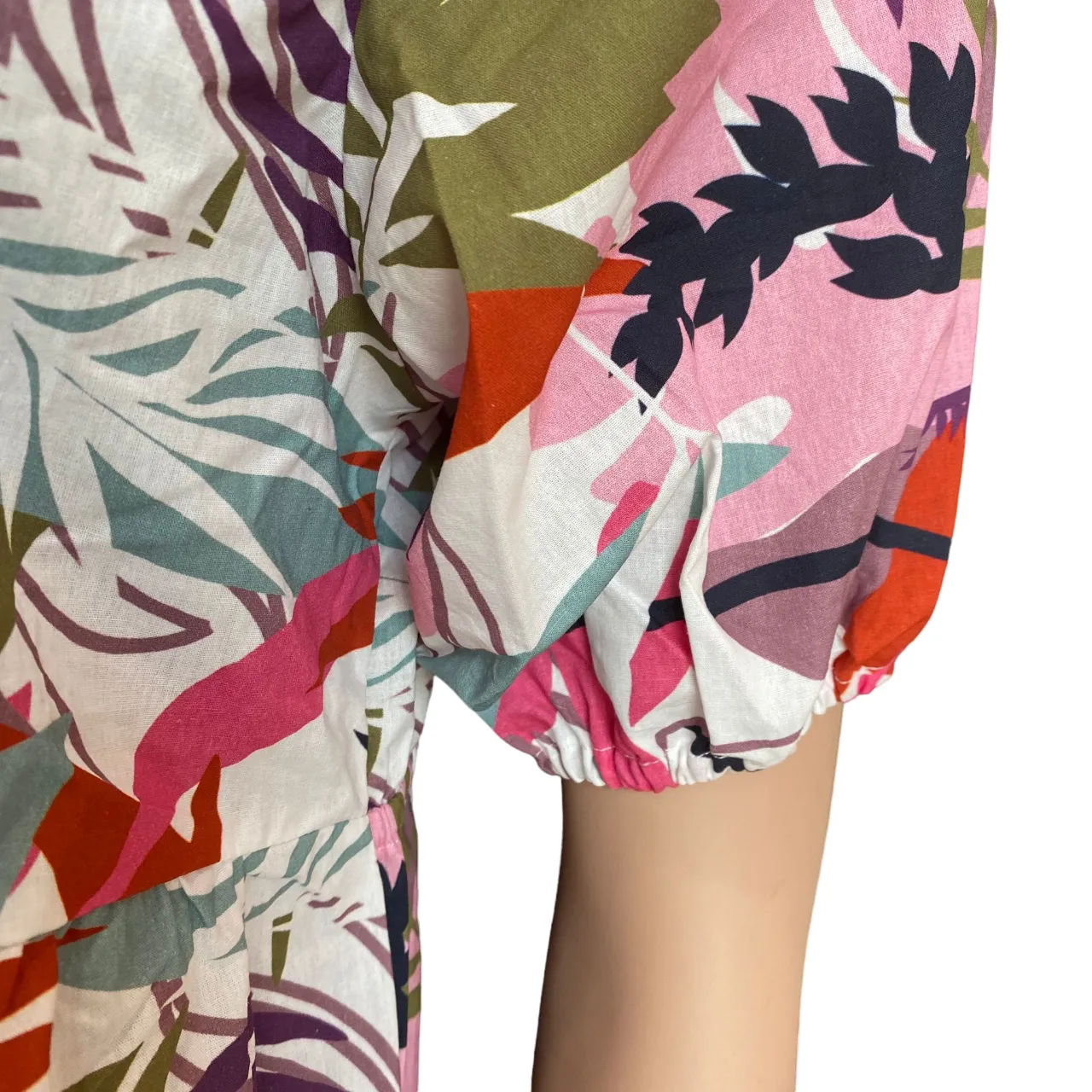 Astrolabio vestito da donna fantasia fiori M78I 286 rosa
