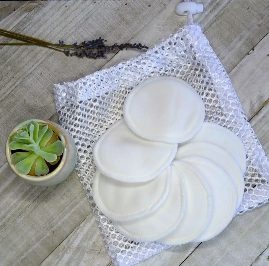 Bamboo Fiber Facial Rounds Pads | 5 Pieces Set
