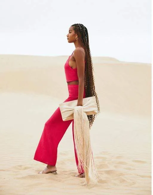Banu Fringe Clutch