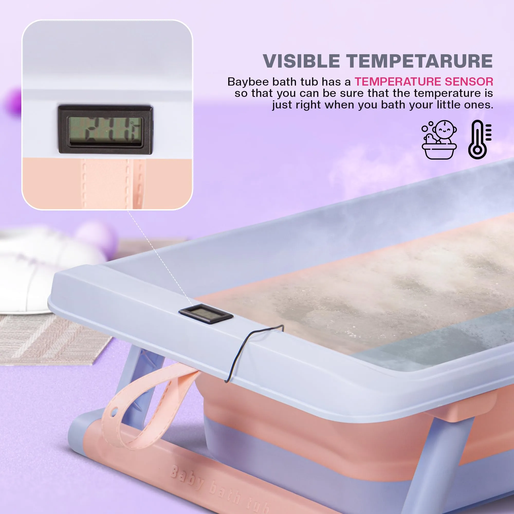 Baybee Aqua Foldable Baby Bath Tub for Kids,Boys Girls