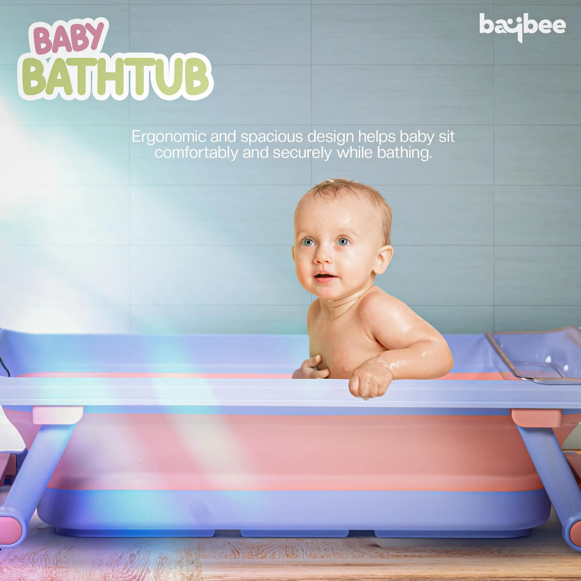 Baybee Aqua Foldable Baby Bath Tub for Kids,Boys Girls