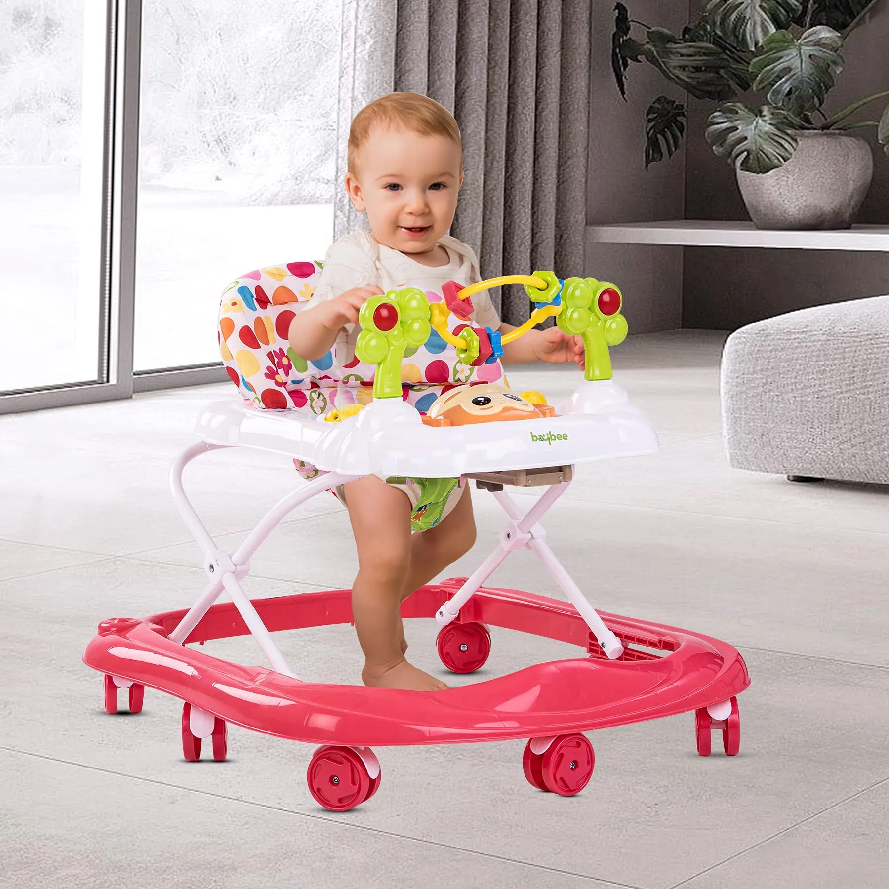 Baybee Bobble Baby Walker for Kids with Foldable & 3 Height Adjustable