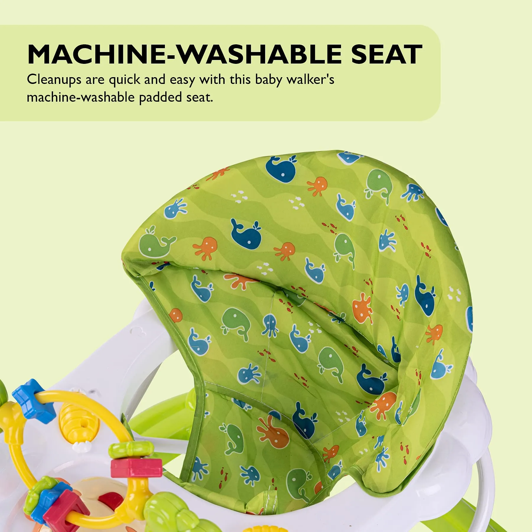 Baybee Bobble Baby Walker for Kids with Foldable & 3 Height Adjustable