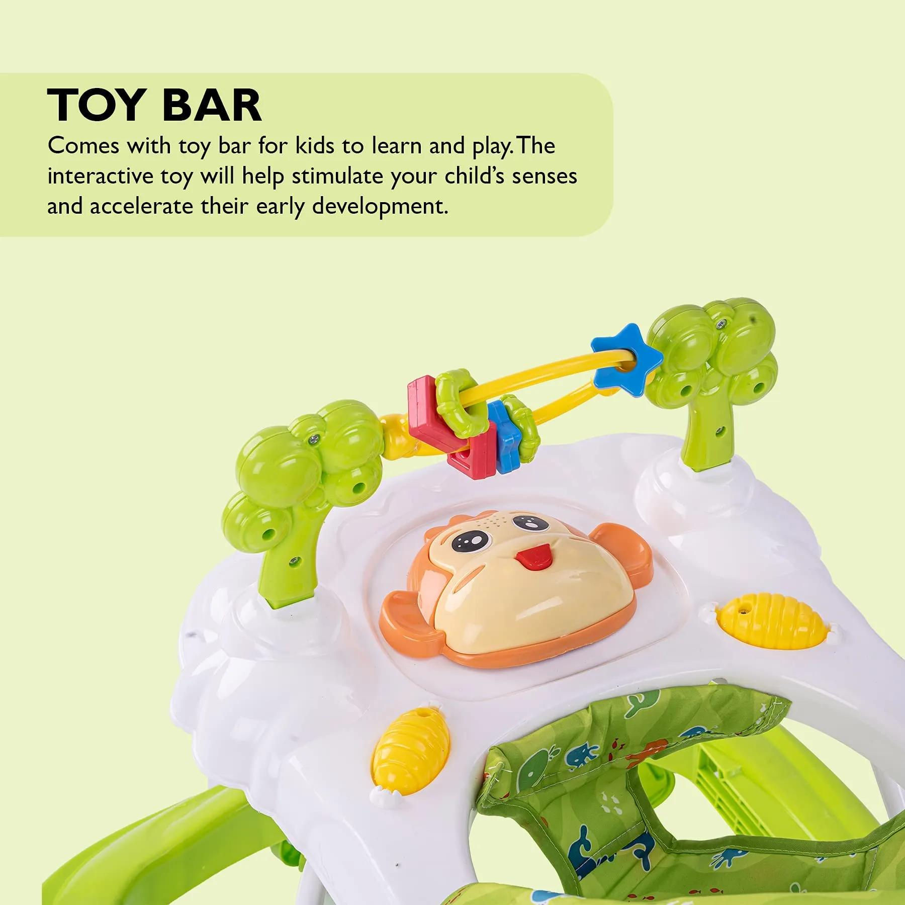 Baybee Bobble Baby Walker for Kids with Foldable & 3 Height Adjustable