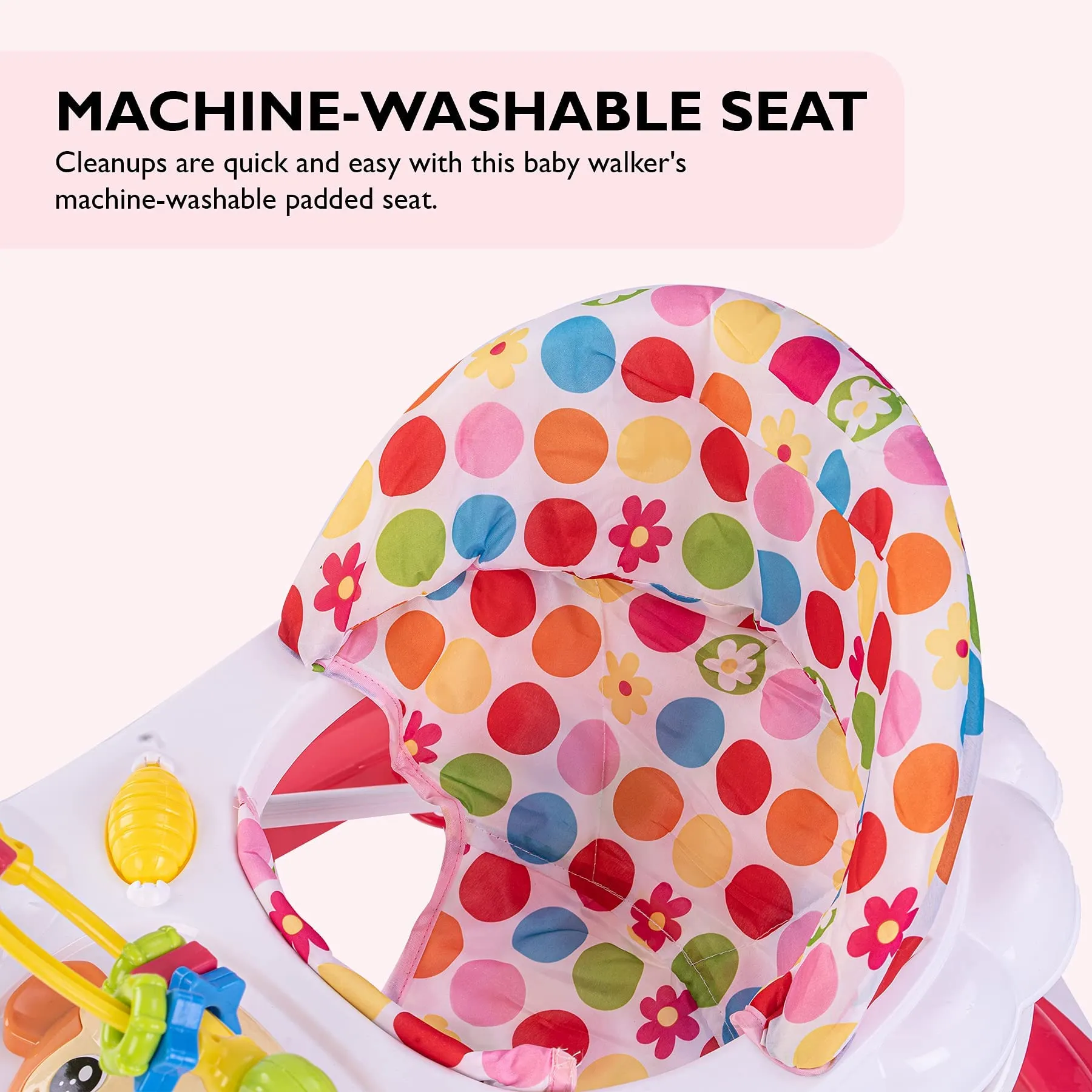 Baybee Bobble Baby Walker for Kids with Foldable & 3 Height Adjustable