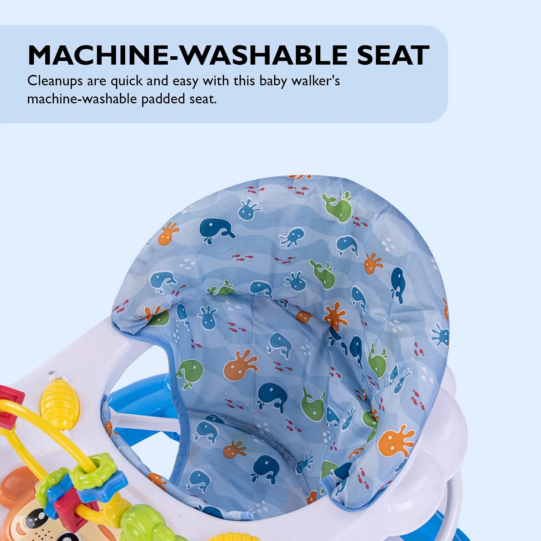 Baybee Bobble Baby Walker for Kids with Foldable & 3 Height Adjustable