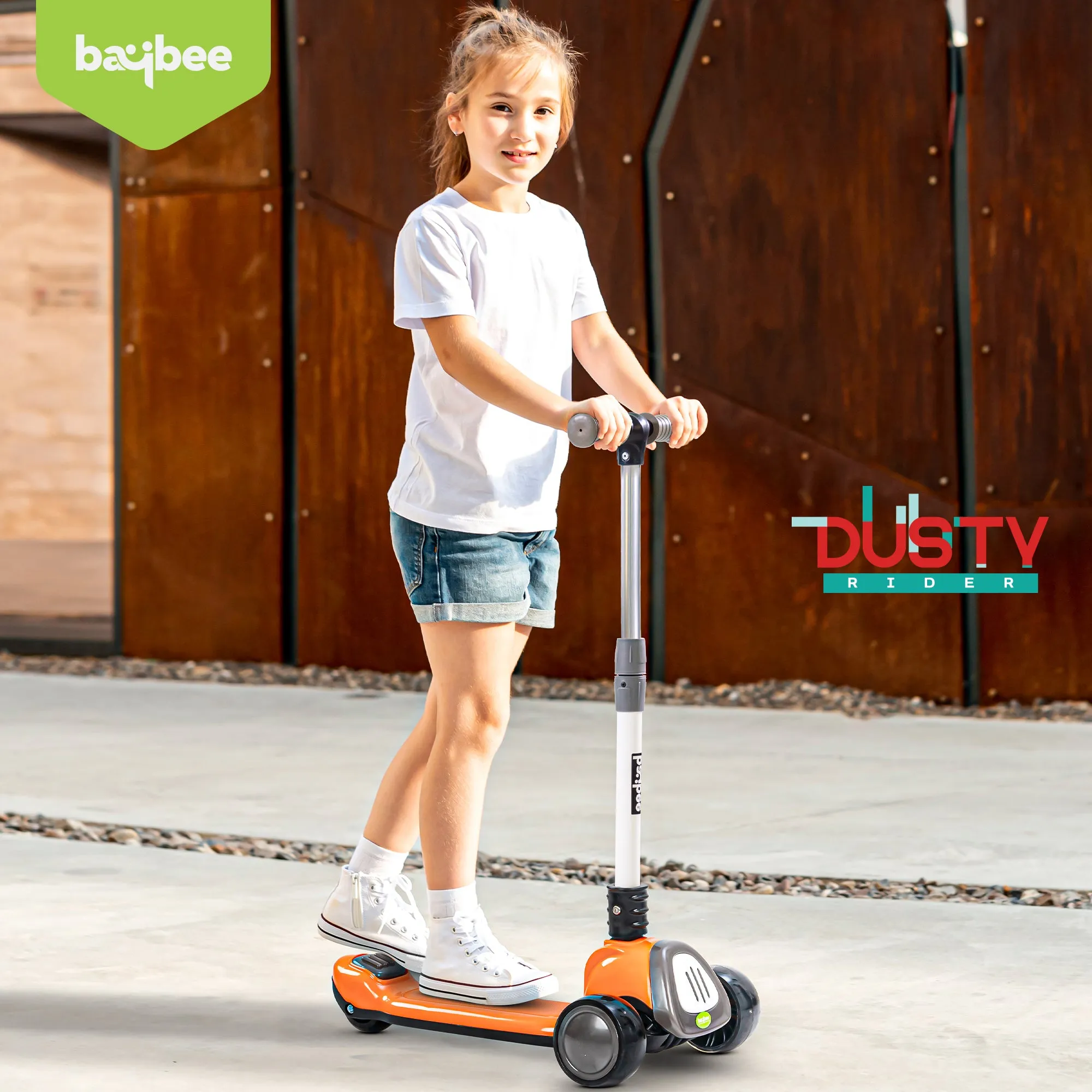 Baybee Dusty Kick Scooter for 3 Wheel Kids with Foldable & Height Adjustable Handle