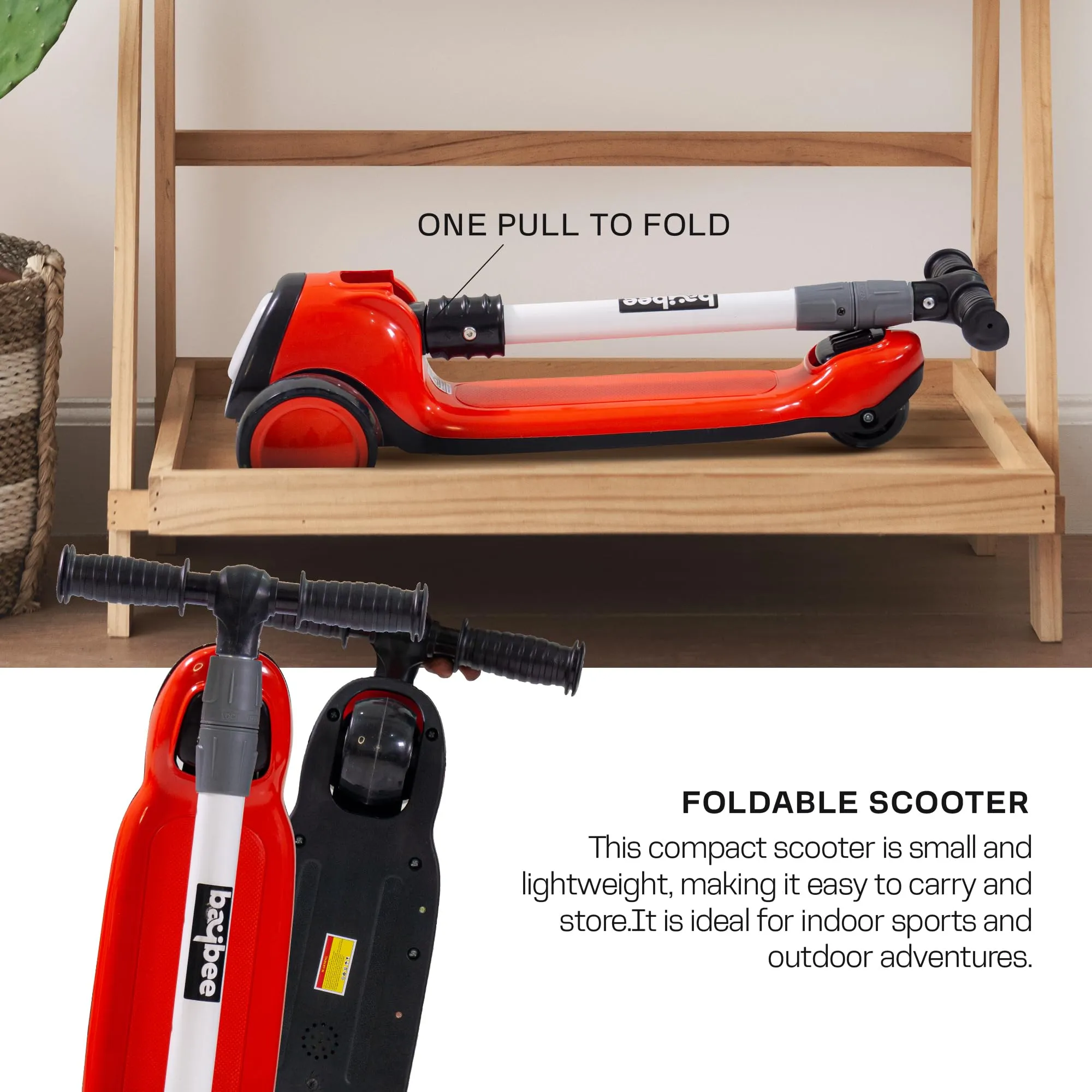 Baybee Dusty Kick Scooter for 3 Wheel Kids with Foldable & Height Adjustable Handle