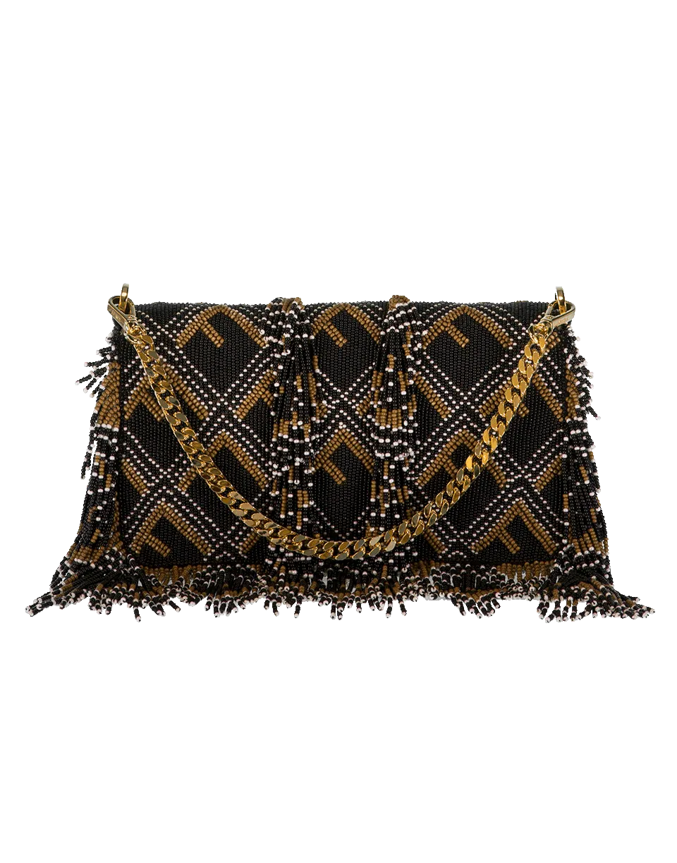 Beaded And Fringe Mini Baguette