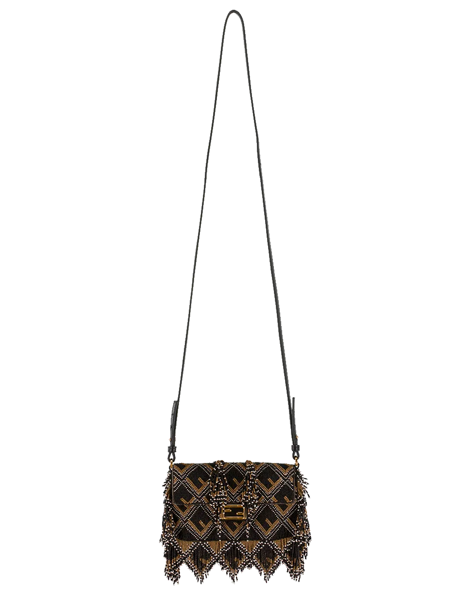 Beaded And Fringe Mini Baguette