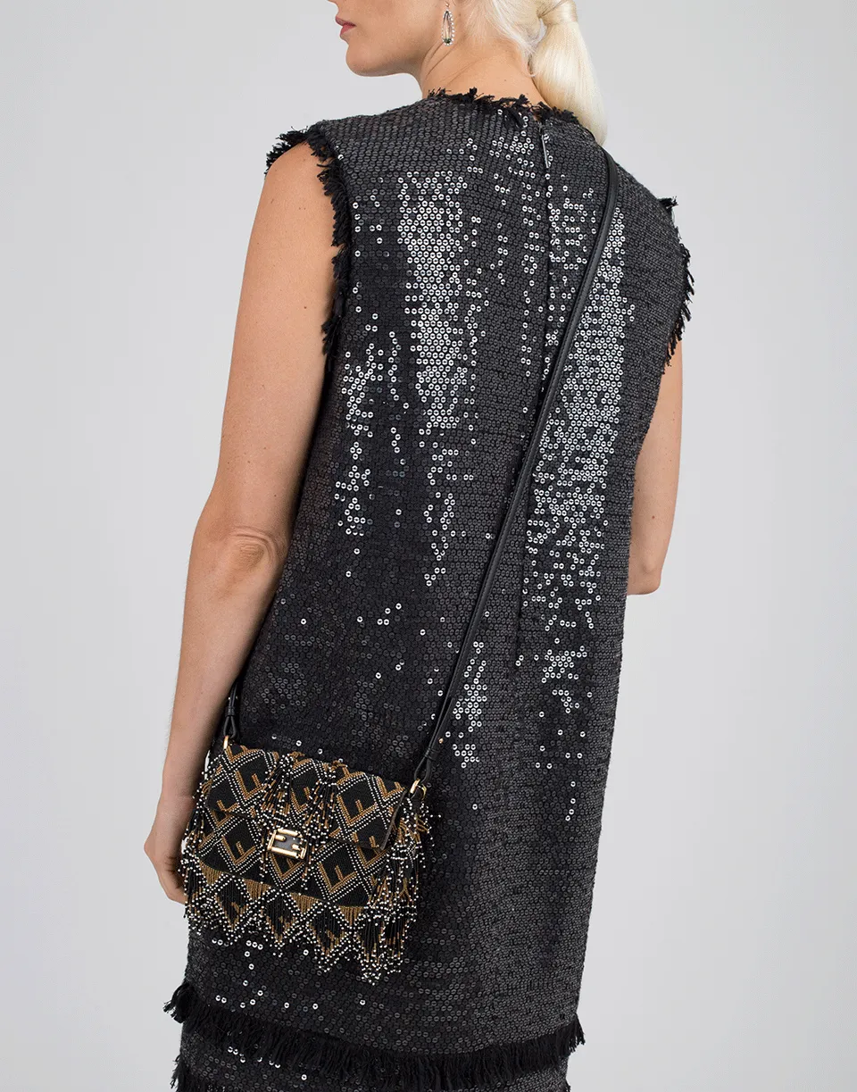 Beaded And Fringe Mini Baguette
