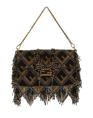 Beaded And Fringe Mini Baguette