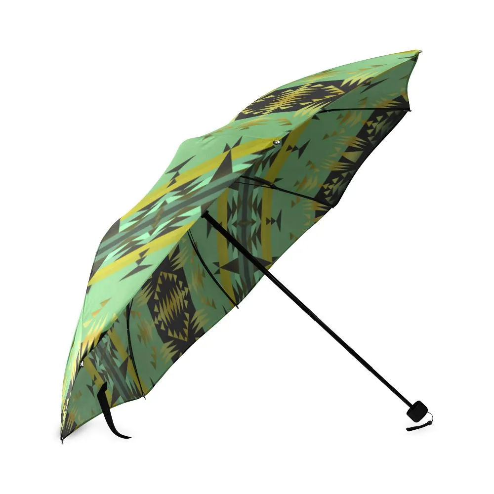Between the Mountains Sage Foldable Umbrella