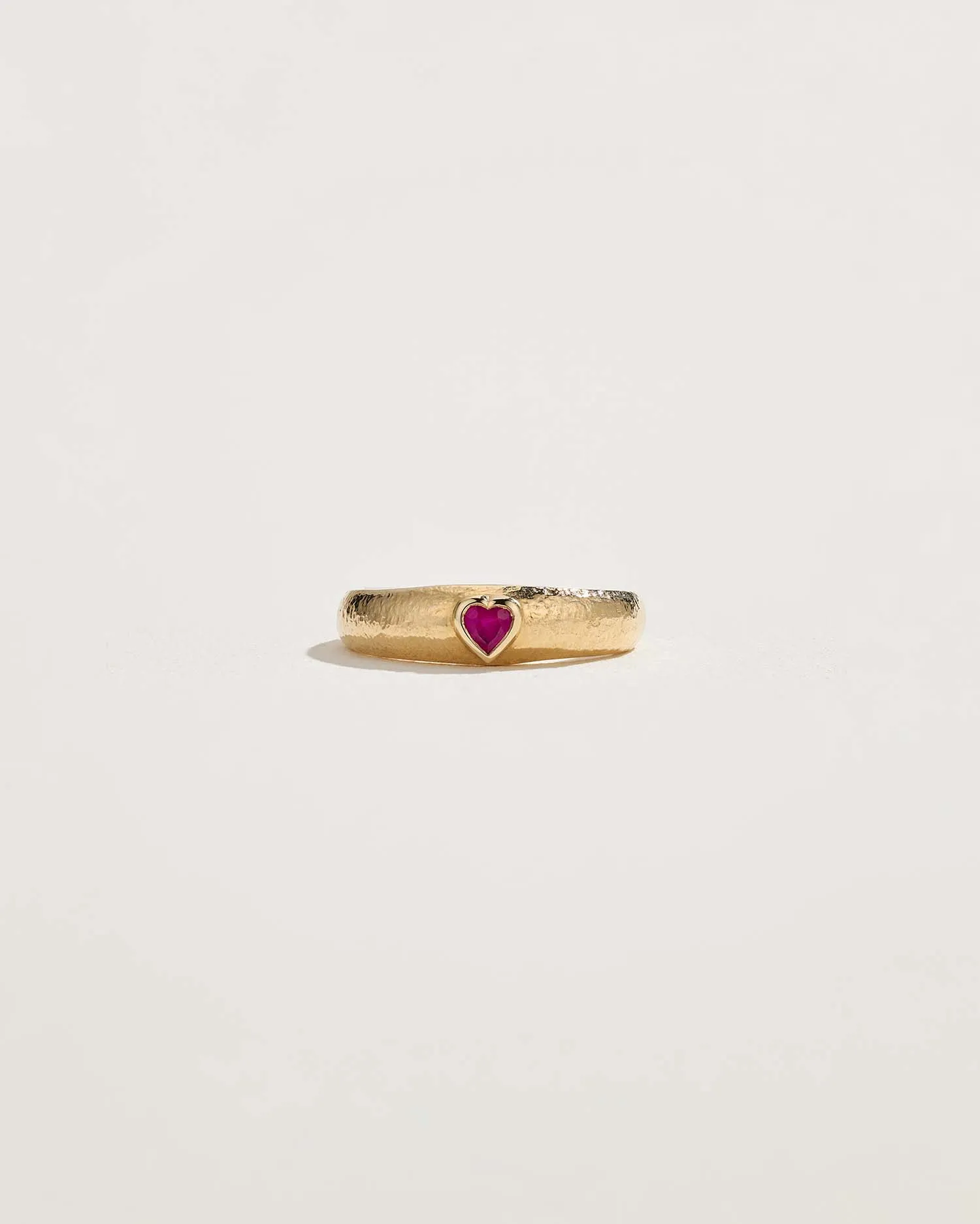 Bezel Heart Ring