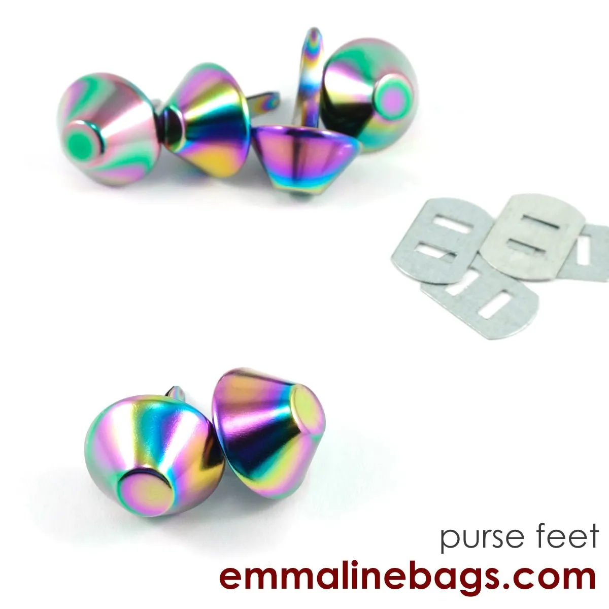 BUCKET Purse Feet: 3/4" (18 mm) (6 pack)