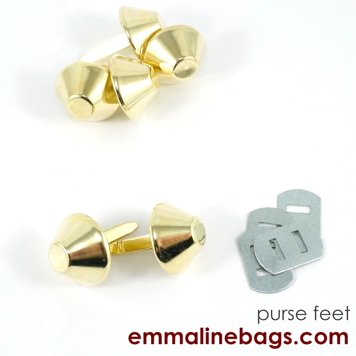 BUCKET Purse Feet: 3/4" (18 mm) (6 pack)