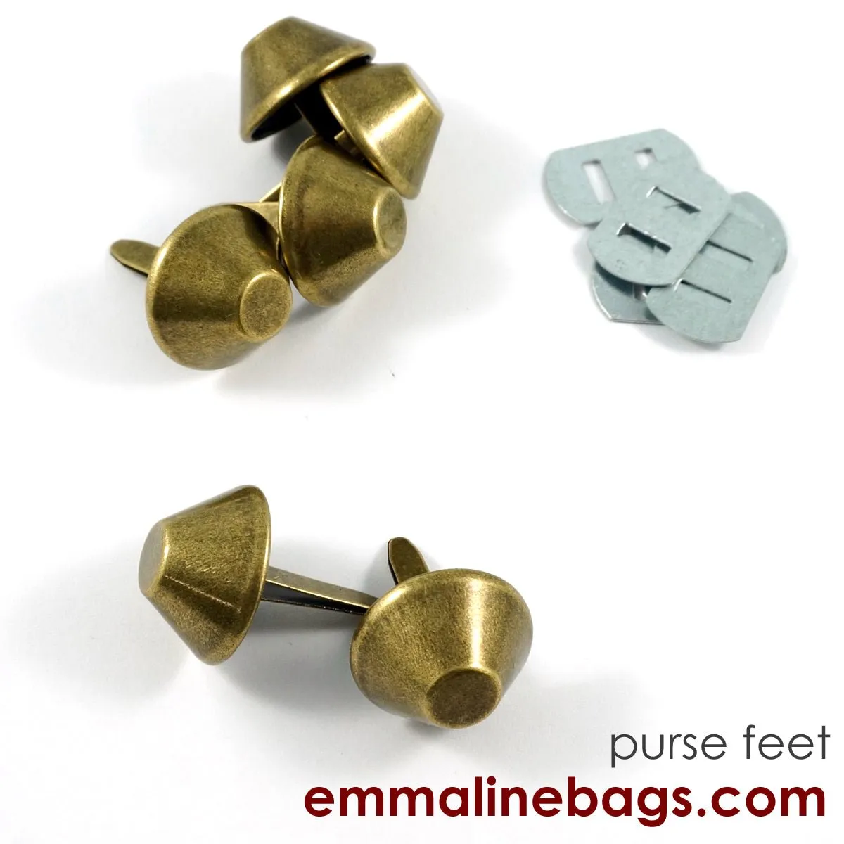 BUCKET Purse Feet: 3/4" (18 mm) (6 pack)