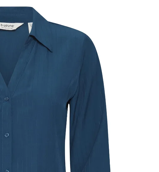 b.young camicia da donna manica lunga Hubba Reg 20813836 194033 blu