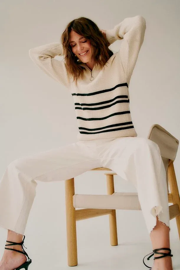 b.yuong Pantalone a vita alta Kato Bylydia Cropped Jeans 20812692 114800 bianco