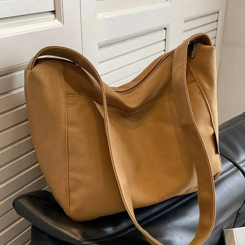 Canvas Bucket Shaped Bag