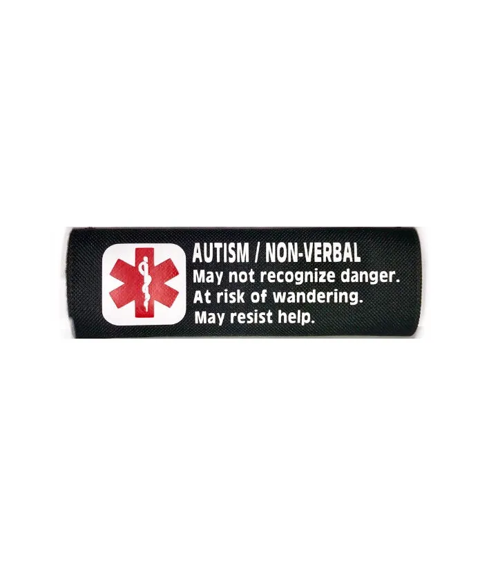 Car Seat/Harness Autism Non-verbal Medical Alert Seat Belt Cover