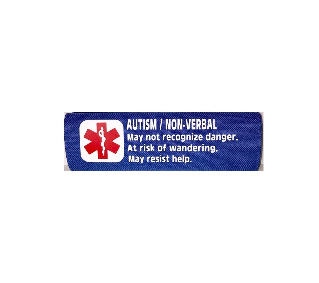Car Seat/Harness Autism Non-verbal Medical Alert Seat Belt Cover