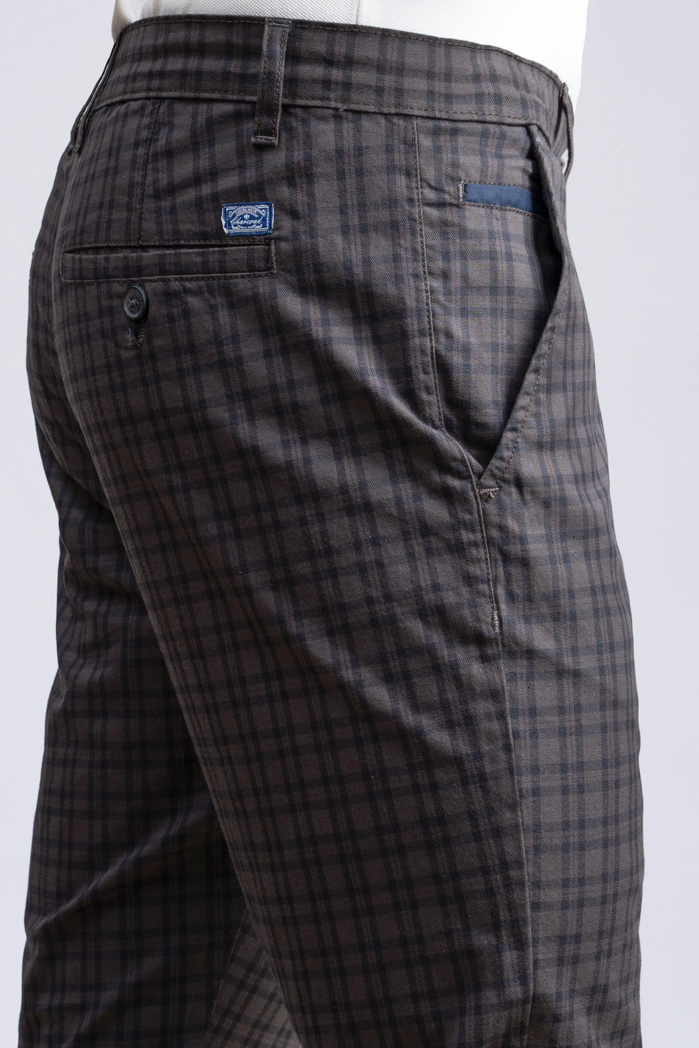CASUAL PANT CROSS POCKET OLIVE BLACK