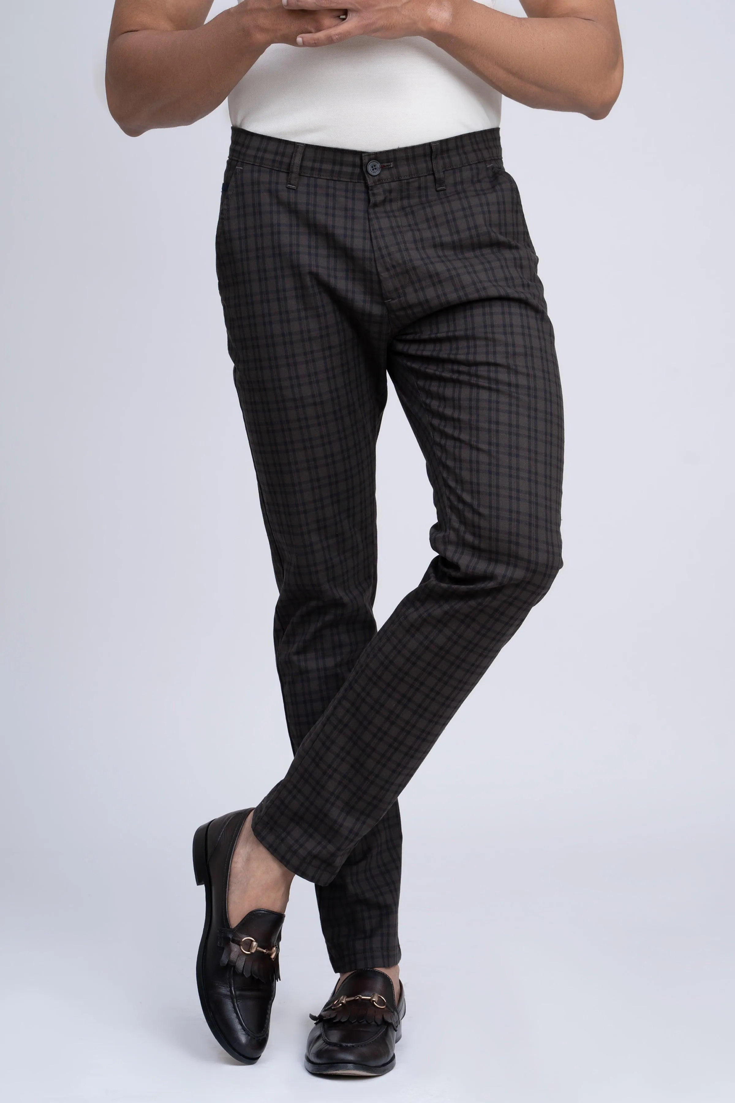 CASUAL PANT CROSS POCKET OLIVE BLACK